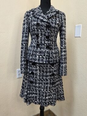 Dolce & Gabbana Monochrome Tweed Set